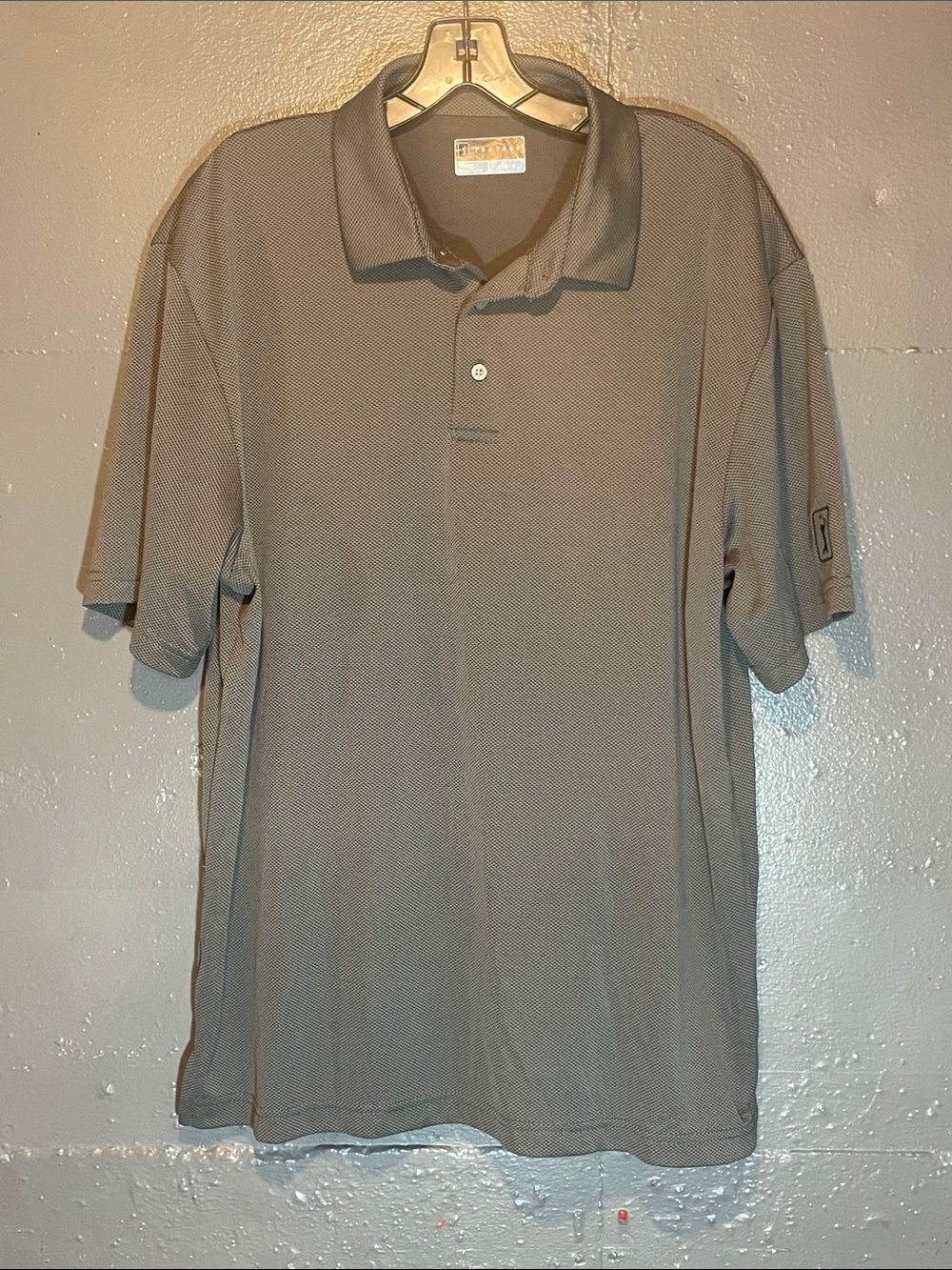 PGA Tour Men's Gray Polo Shirt